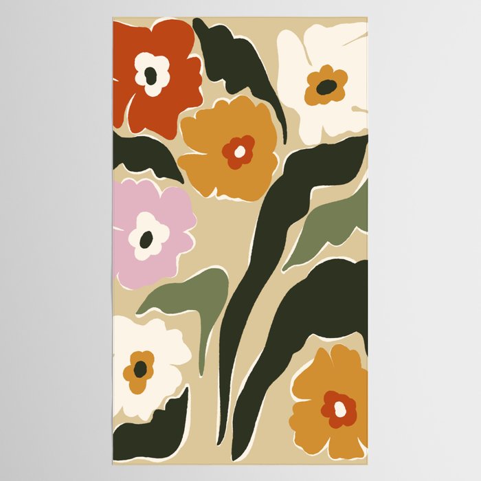 mid century matisse flower market  Tablecloth Gallery Image 2