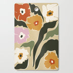 mid century matisse flower market  Cutting Board Gallery Image 1