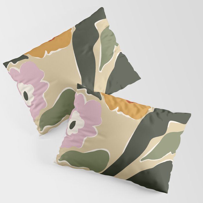 mid century matisse flower market  Pillow Sham Gallery Image 1