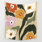 mid century matisse flower market  Wall Tapestry Gallery Image 4