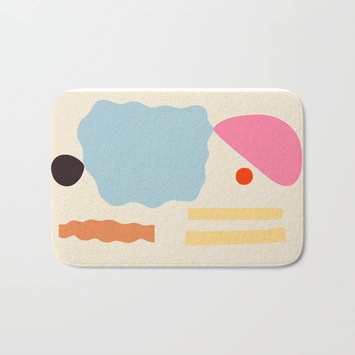 ABSTRACT PORTRAIT OF ALYONA Bath Mat Gallery Image 1