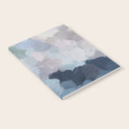 Final Flourishing - Navy Indigo Gray Blue Blush Pink Lavender Abstract Floral Spring Wall Art Notebook Gallery Image 2