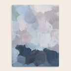 Final Flourishing - Navy Indigo Gray Blue Blush Pink Lavender Abstract Floral Spring Wall Art Notebook Gallery Image 4