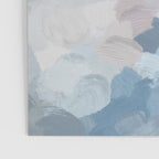 Final Flourishing - Navy Indigo Gray Blue Blush Pink Lavender Abstract Floral Spring Wall Art Poster Gallery Image 3