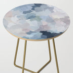 Final Flourishing - Navy Indigo Gray Blue Blush Pink Lavender Abstract Floral Spring Wall Art Side Table Gallery Image 2