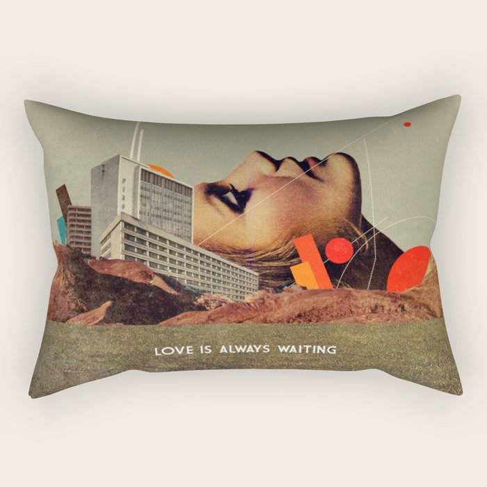 Love Is Always Waiting Rectangular Pillow Gallery Image 1