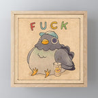 'Fuck' Pigeon 01 Mini Art Print Gallery Image 1