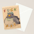 'Fuck' Pigeon 01 Stationery Card Gallery Image 2