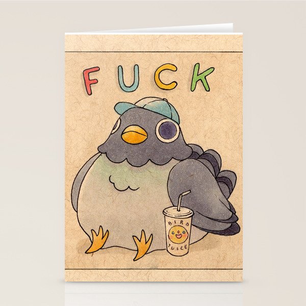 'Fuck' Pigeon 01 Stationery Card Gallery Image 1