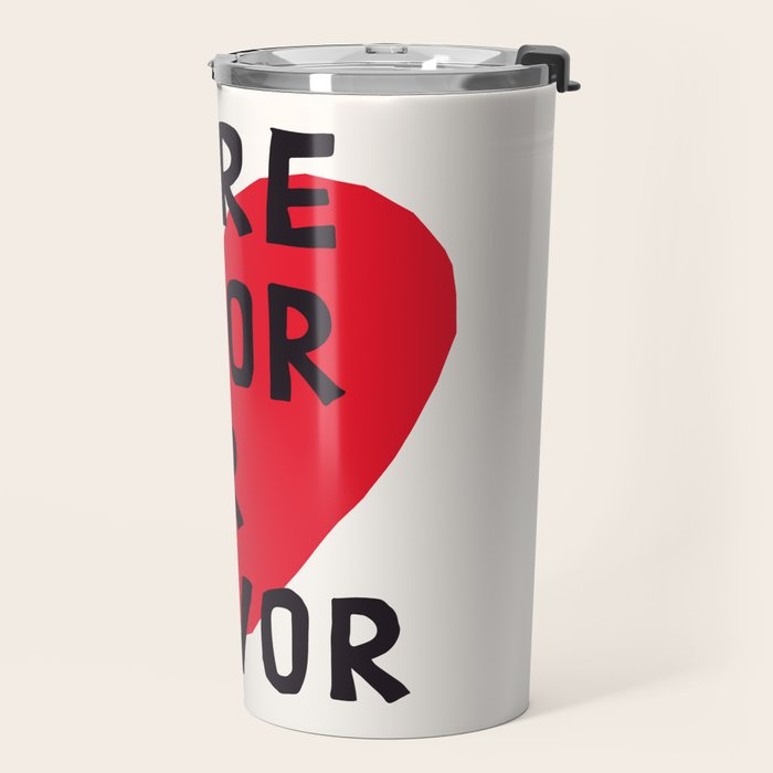 More Amor Por Favor in Black & White Travel Mug Gallery Image 2