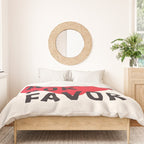 More Amor Por Favor in Black & White Duvet Cover Gallery Image 3