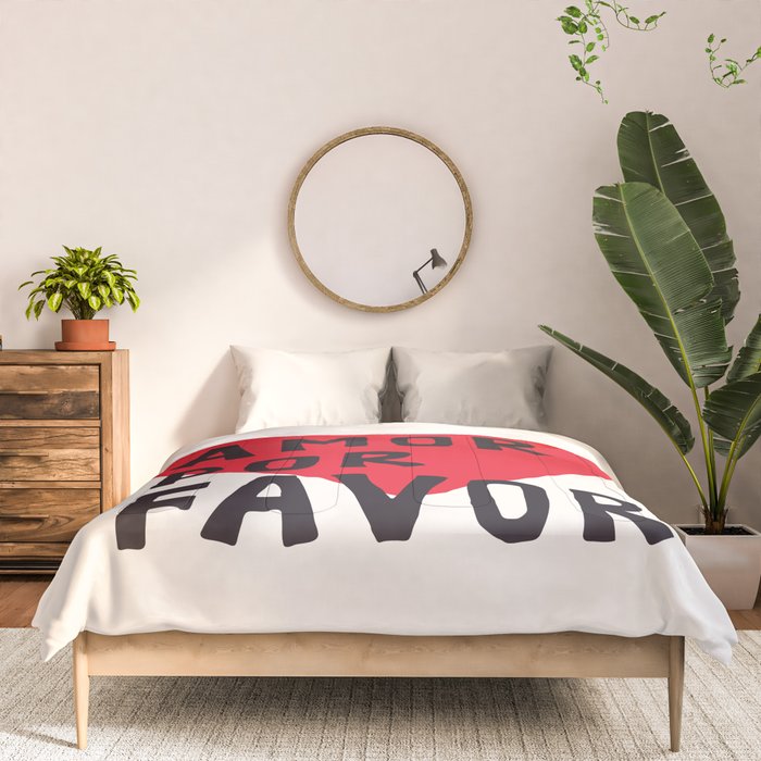 More Amor Por Favor in Black & White Comforter Gallery Image 3