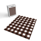 Classic Brown Gingham Checkered Pattern Jigsaw Puzzle Gallery Image 2
