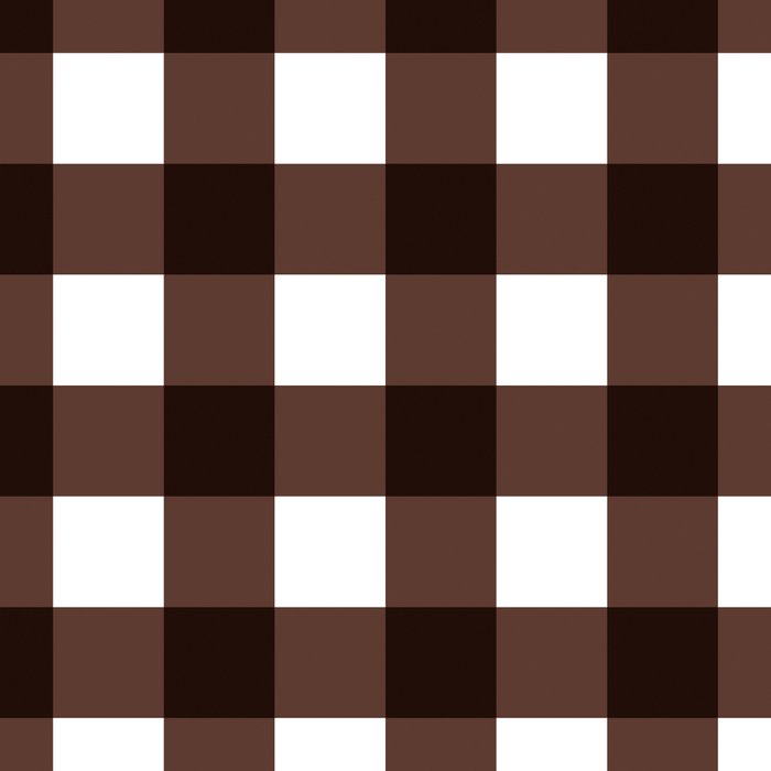 Classic Brown Gingham Checkered Pattern Coffee Mug Gallery Image 2