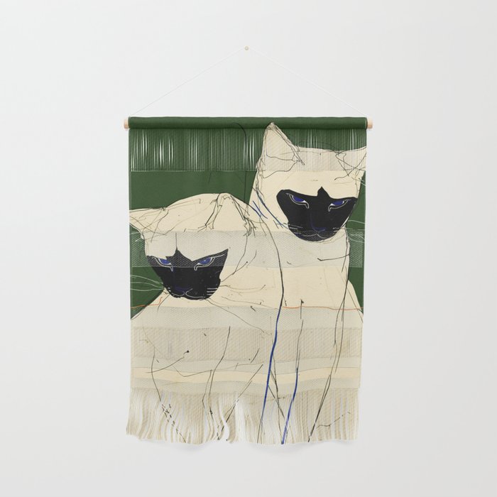Siamese Cats Modern Art Wall Hanging Gallery Image 1
