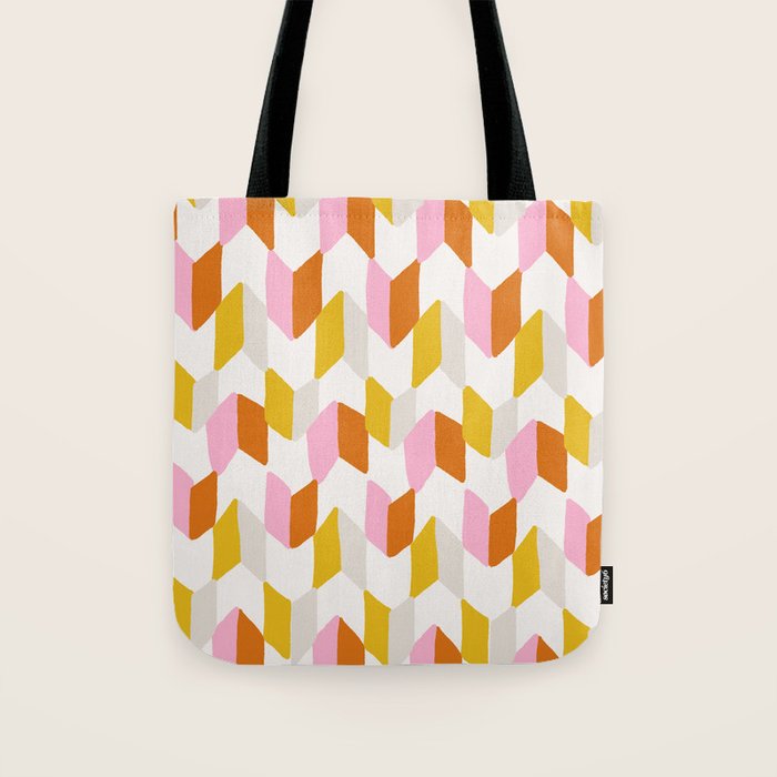 delilah, chevron pattern Tote Bag Gallery Image 1