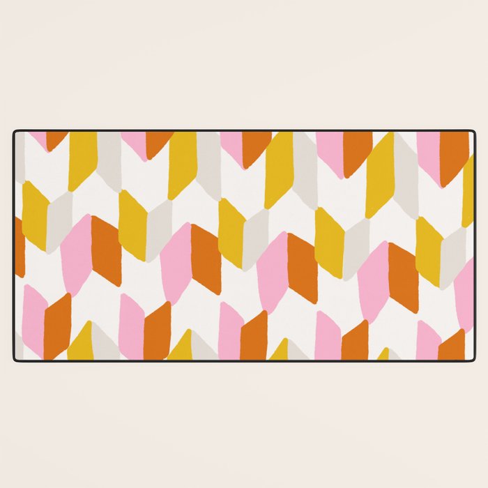 delilah, chevron pattern Desk Mat Gallery Image 3