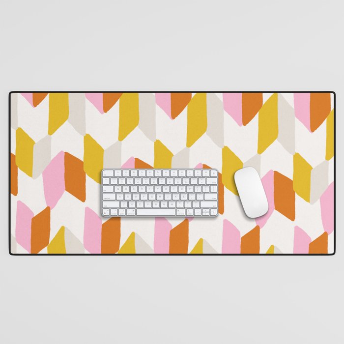 delilah, chevron pattern Desk Mat Gallery Image 1