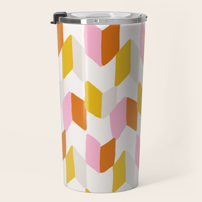 delilah, chevron pattern Travel Mug Gallery Image 3