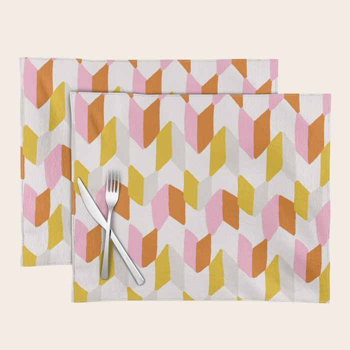 delilah, chevron pattern Placemat Gallery Image 1