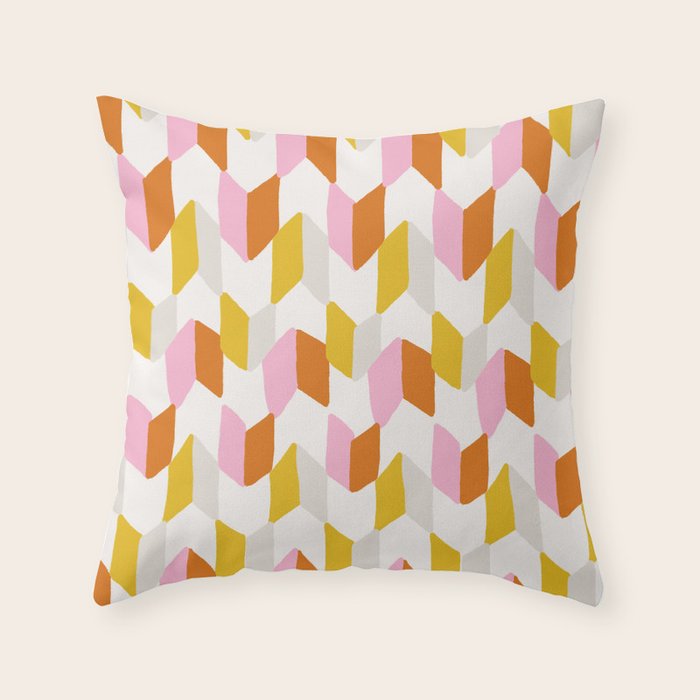 delilah, chevron pattern Throw Pillow Gallery Image 6