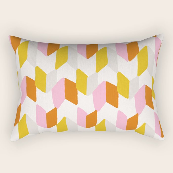 delilah, chevron pattern Rectangular Pillow Gallery Image 1