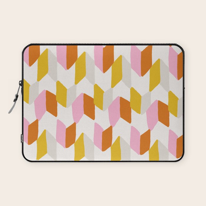 delilah, chevron pattern Laptop Sleeve Gallery Image 1