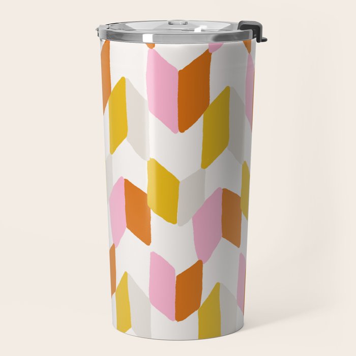delilah, chevron pattern Travel Mug Gallery Image 2