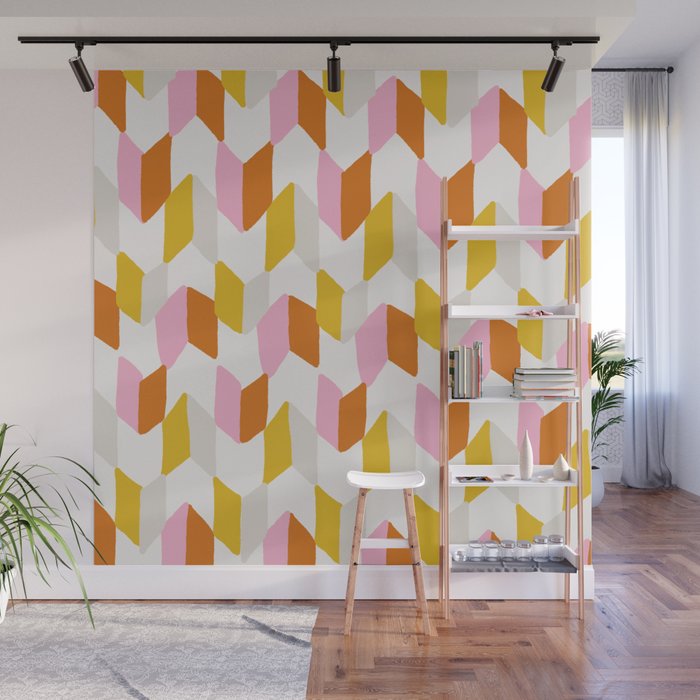 delilah, chevron pattern Wall Mural Gallery Image 1