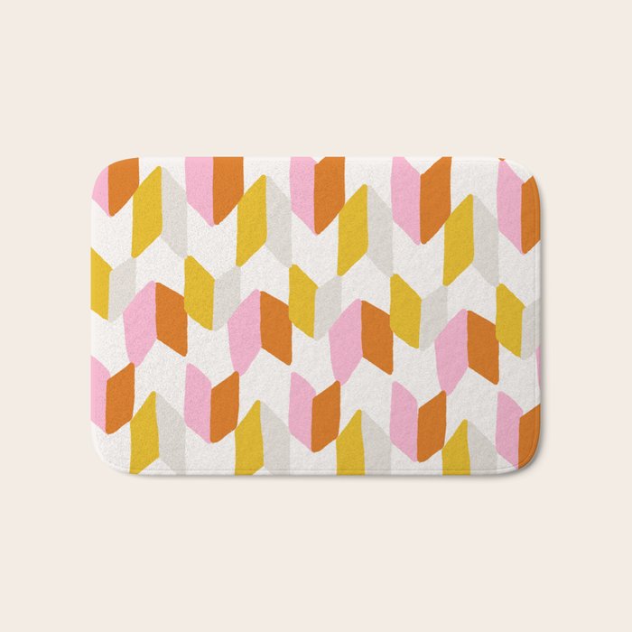 delilah, chevron pattern Bath Mat Gallery Image 1