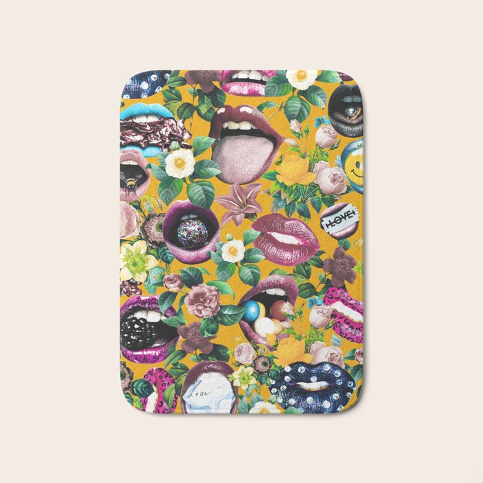 Sexy Floral Garden Bath Mat Gallery Image 1