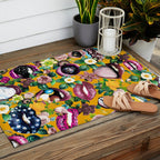 Sexy Floral Garden Outdoor Rug Gallery Image 2