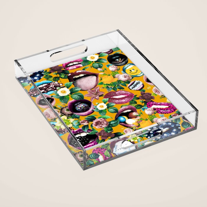 Sexy Floral Garden Acrylic Tray Gallery Image 1