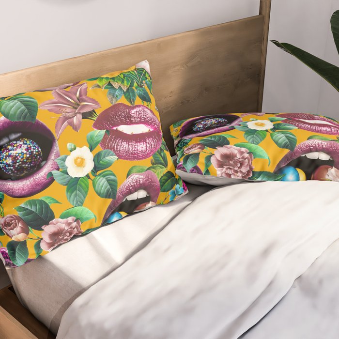 Sexy Floral Garden Pillow Sham Gallery Image 2