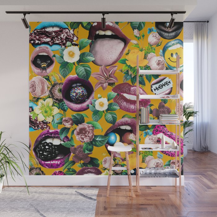 Sexy Floral Garden Wall Mural Gallery Image 1