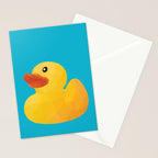 Rubber Duck polygon art Stationery Card Gallery Image 2