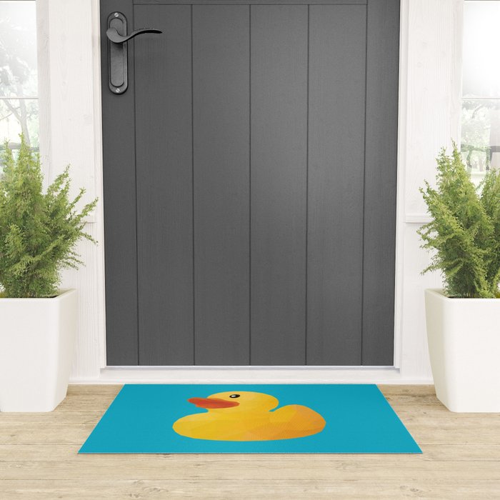 Rubber Duck polygon art Welcome Mat Gallery Image 3