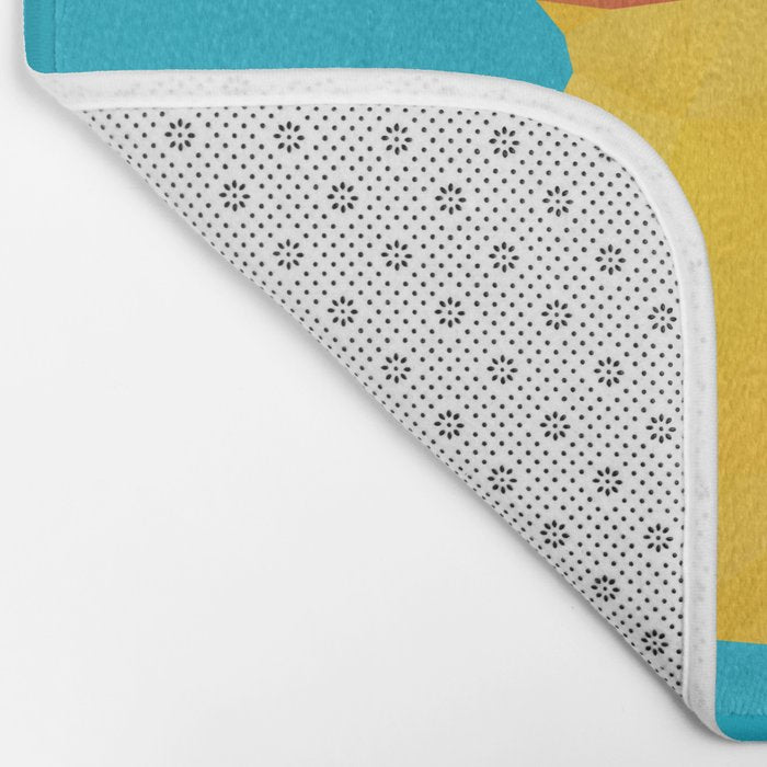 Rubber Duck polygon art Bath Mat Gallery Image 2