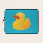 Rubber Duck polygon art Laptop Sleeve Gallery Image 1