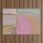 Large abstract oil painting xv Outdoor Rug Gallery Image 1