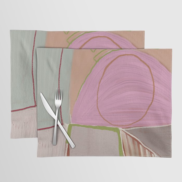 Large abstract oil painting xv Placemat Gallery Image 1