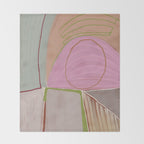 Large abstract oil painting xv Throw Blanket Gallery Image 2