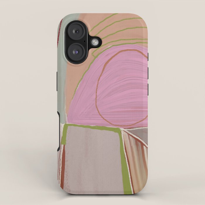 Large abstract oil painting xv iPhone Case Gallery Image 1