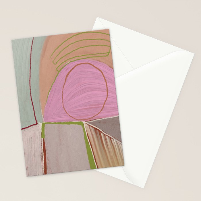 Large abstract oil painting xv Stationery Card Gallery Image 2