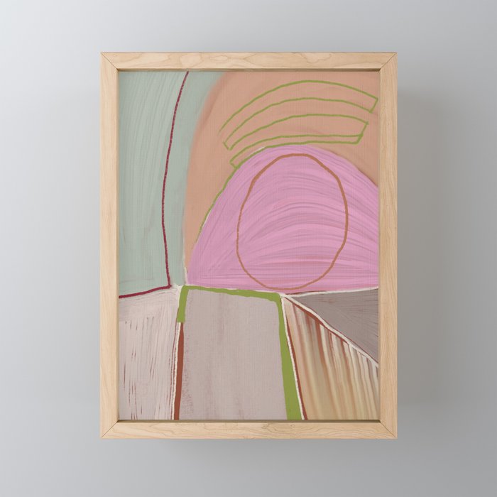 Large abstract oil painting xv Mini Art Print Gallery Image 1