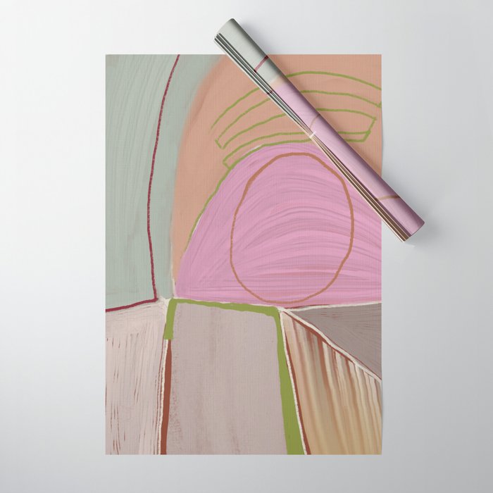 Large abstract oil painting xv Wrapping Paper Gallery Image 1