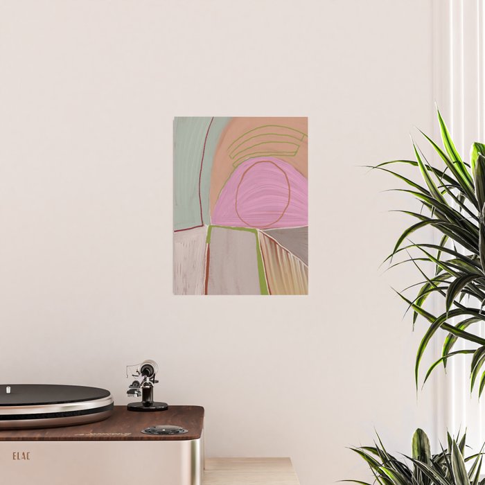 Large abstract oil painting xv Poster Gallery Image 2