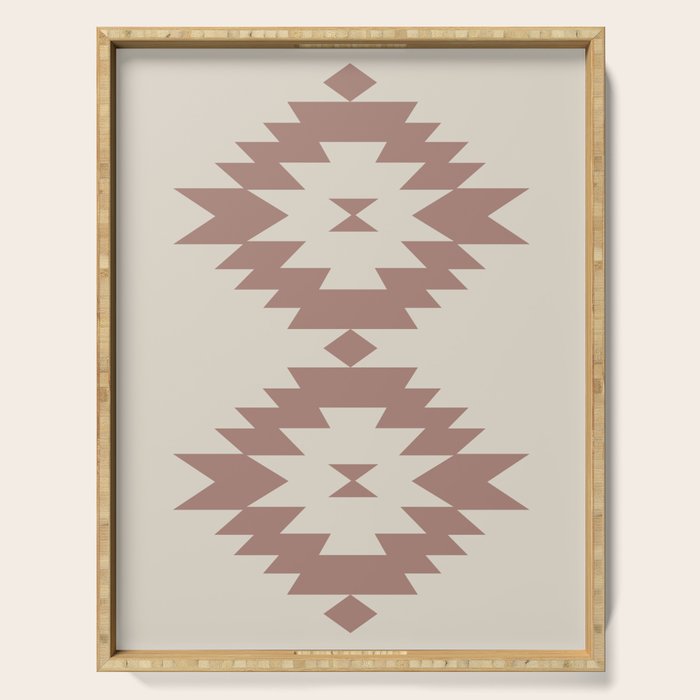 Southwestern Minimalism - Neutral Rose Beige Serving Tray Gallery Image 1