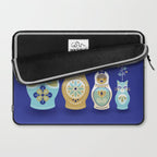 Russian Nesting Dolls - Navy Laptop Sleeve Gallery Image 2