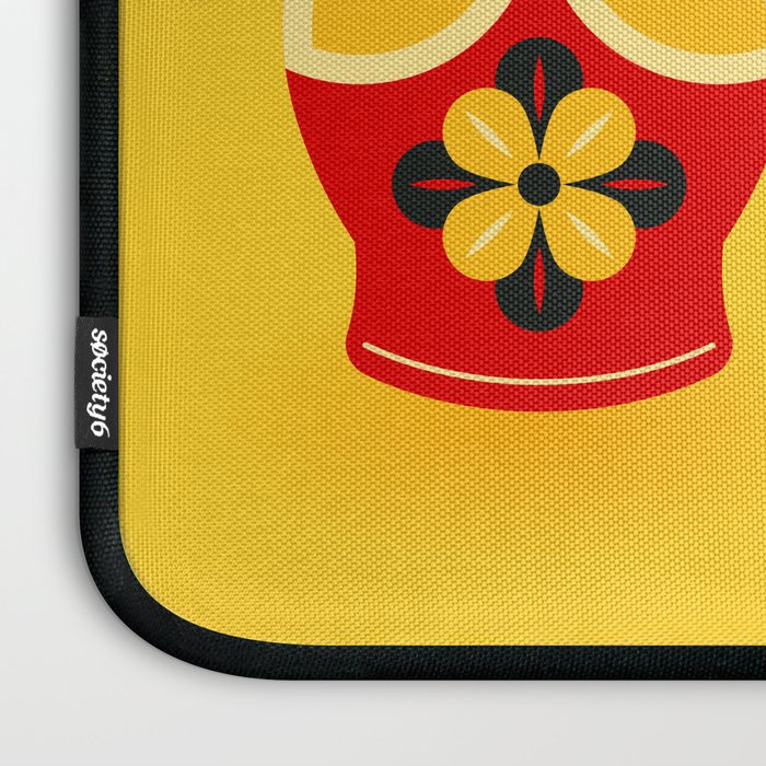 Russian Nesting Dolls - Yellow & Red Laptop Sleeve Gallery Image 3